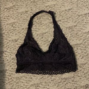 Plum Aerie Halter Bra
